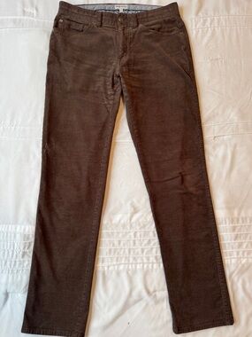 Peter Millar Men's Corduroy Pants in Dark Brown